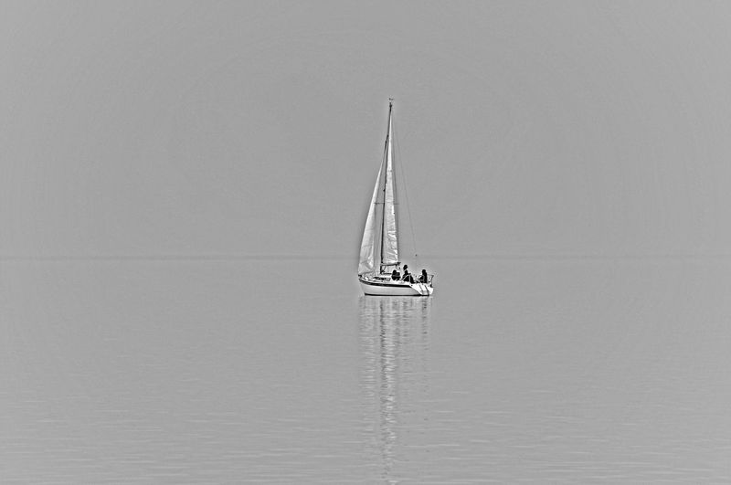 Sailboats in sea