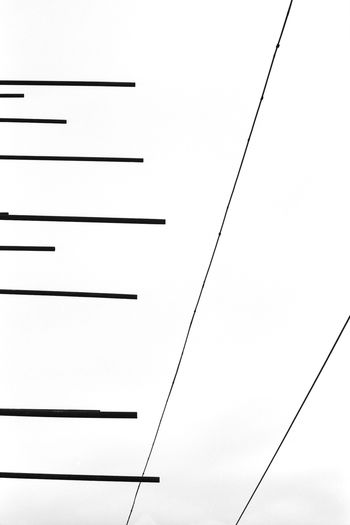 Low angle view of power lines