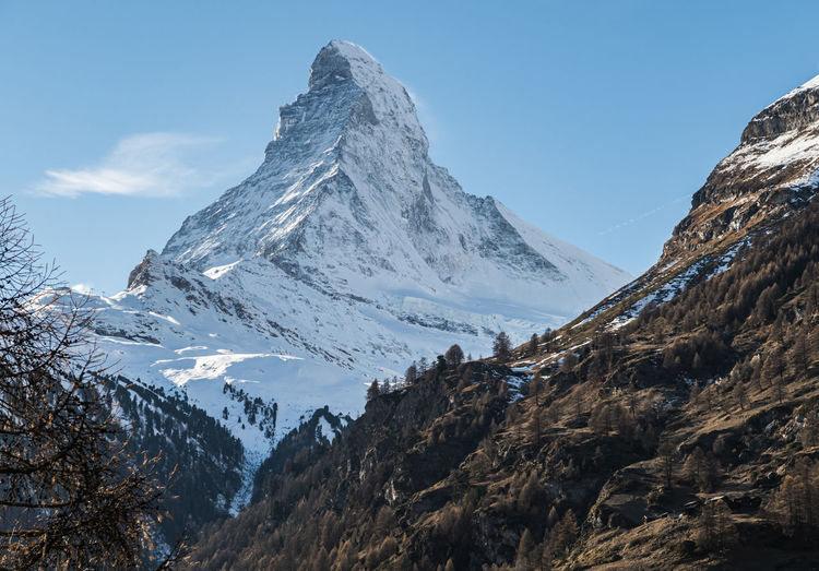 Matterhorn peak at zermatt, switzerland