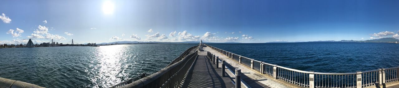 Panoramic view of sea against sky