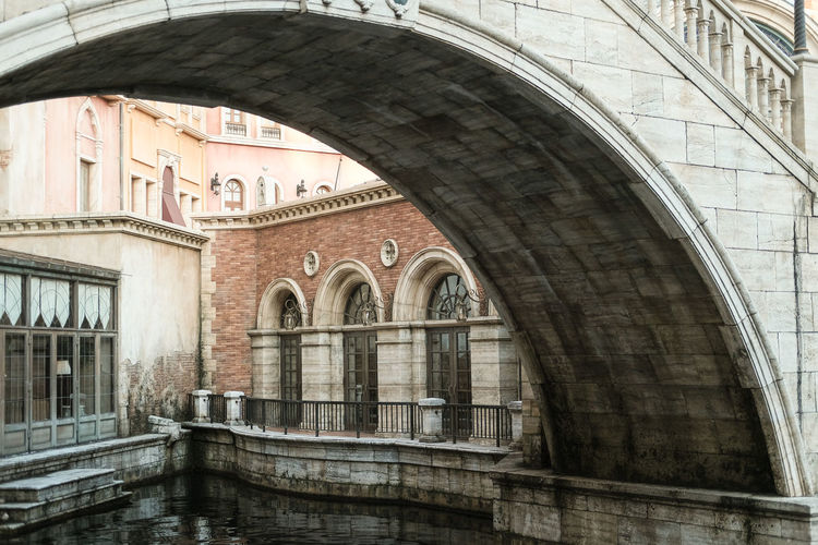 Arch bridge in a building