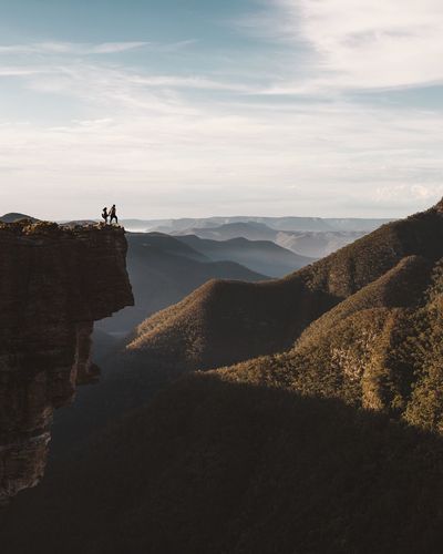 Finding New Frontiers Real People Scenics Beauty In Nature One Person Mountain Leisure Activity Nature Sky Lifestyles Tranquil Scene Day Outdoors Non-urban Scene Full Length Landscape Adventure Men Young Adult People Traveling Home For The Holidays Go Higher The Great Outdoors - 2018 EyeEm Awards
