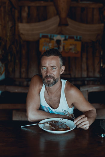 And just my favorite pancake :) Simple food makes me happy... EyeEm Best Shots Nikon Nikon D810 Vlogger Banlung Beard Black Studio Black Studio Photography Blogger Casual Clothing Eyes Food And Drink Kopczynski Na Fai Lifestyles Men Pancake Photographer Polish Portrait Real People Self Portrait Selfie Sigma 35mm Art Stockcrafter Traveler