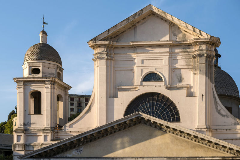 Facade of cathedral against sky