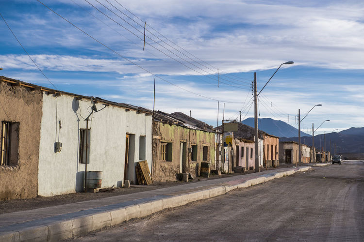 Street scene, ollague, the border between chile and bolivia