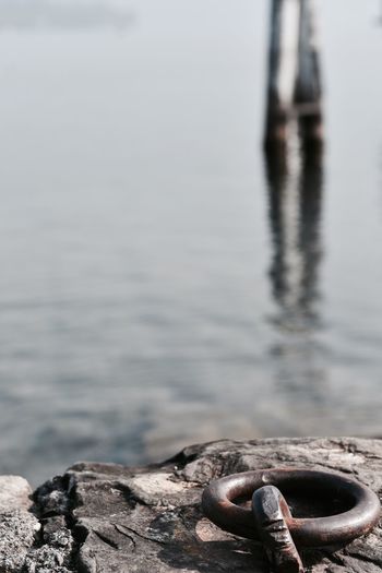 Close-up of boat in water