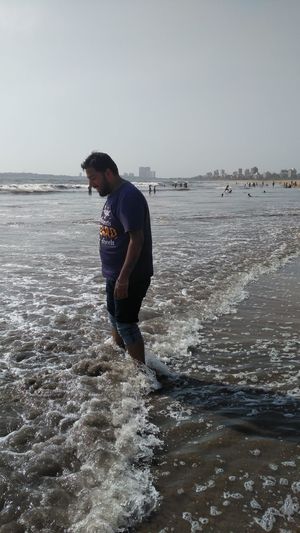 Man enjoying at beach