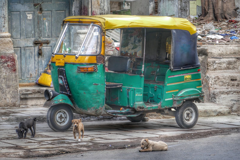 Close-up auto-rickshaw