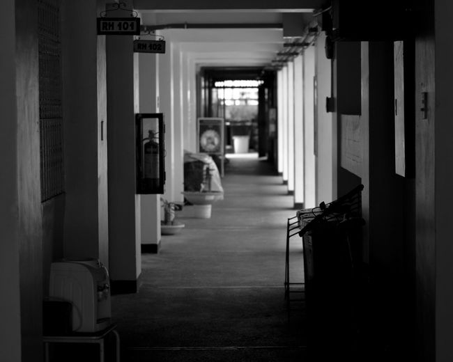 Corridor in building