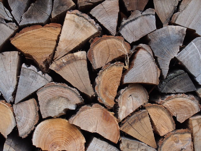 Close-up wood pile