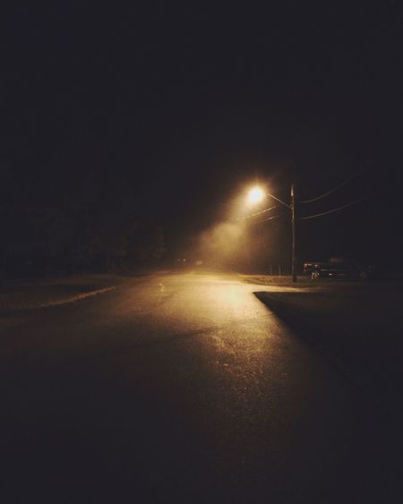 Street lights at night