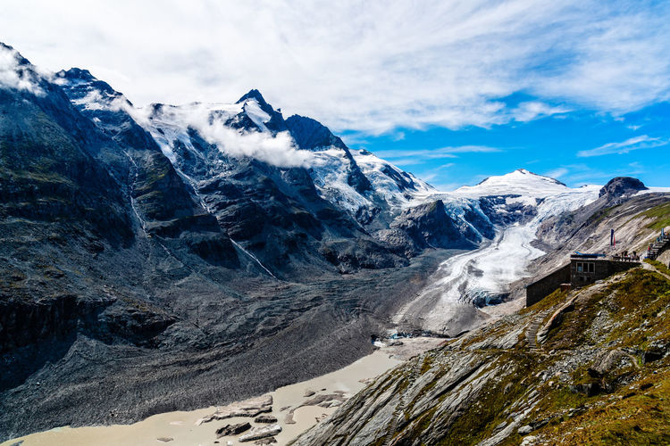 Scenic view of grossglockner glacier