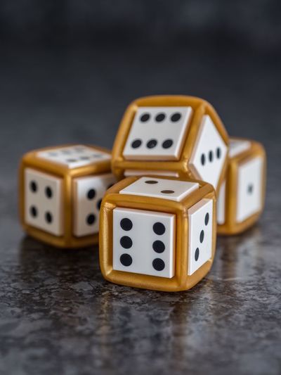 Close-up of dices