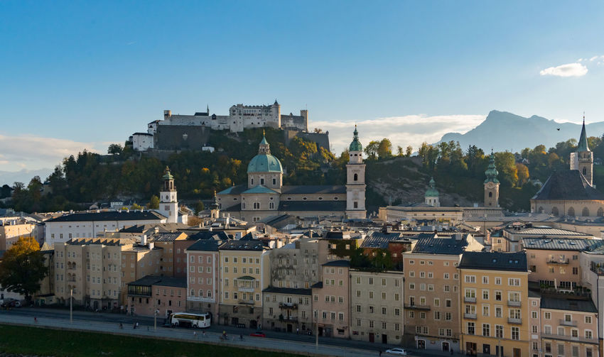 Salzburg historic town center, austria