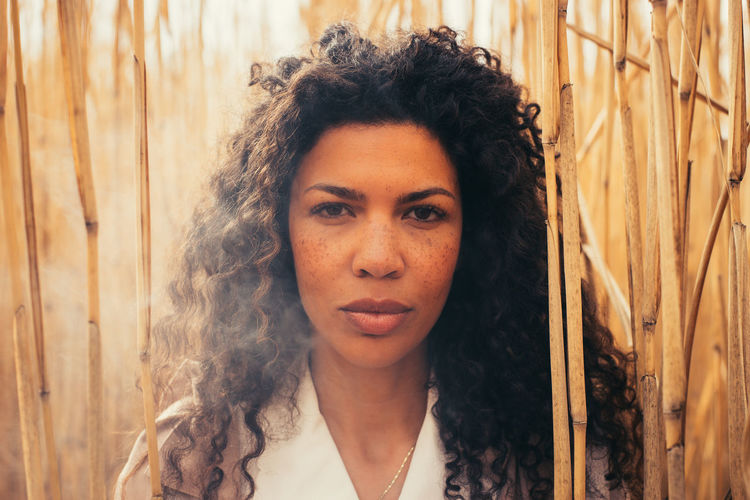 Portrait of beautiful woman