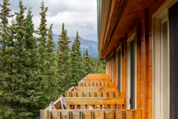 Balcony with a view in alaska