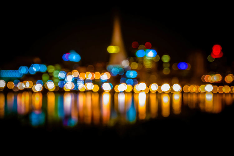 Defocused illuminated lights
