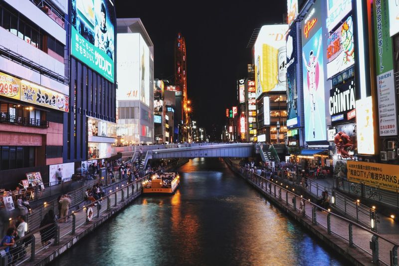 Canal along buildings