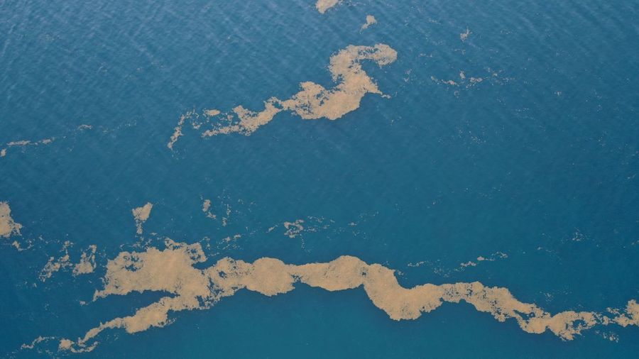 Full frame shot of blue sea