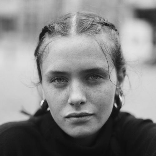 Portrait of young woman