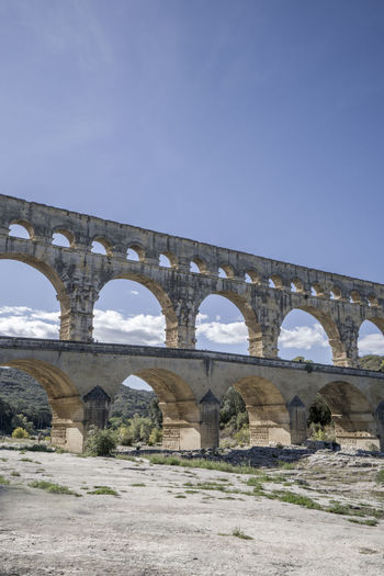 Pont du gard bridge roman france wide angle