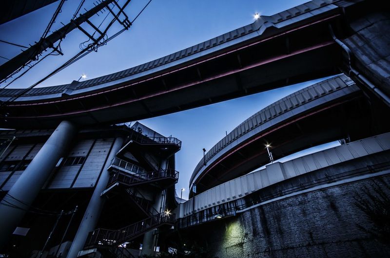 Low angle view of buildings against sky