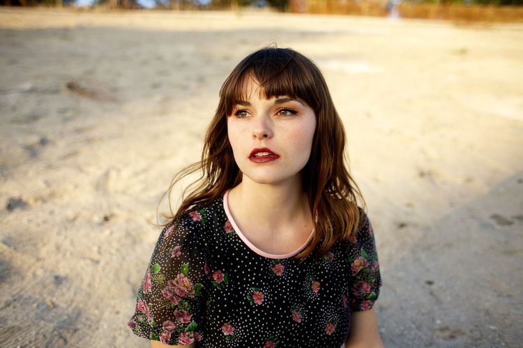 Portrait of young woman