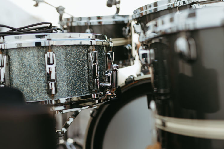 Close up drum set
