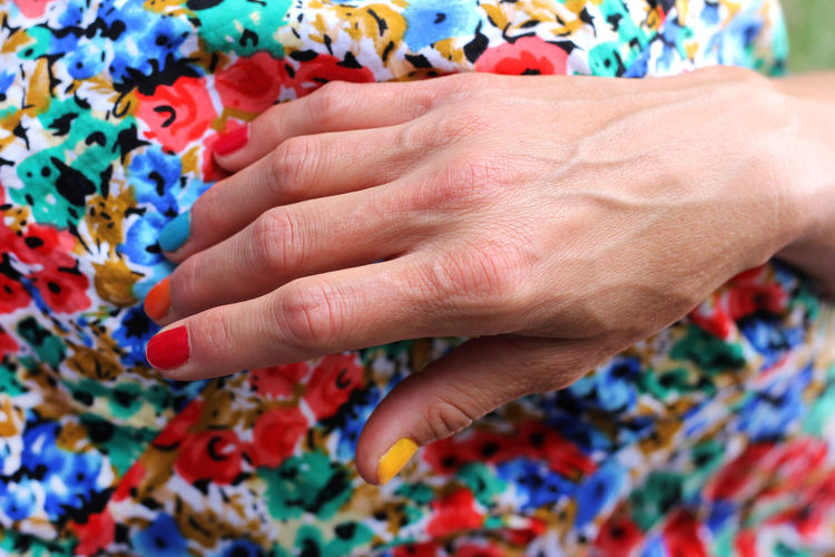 Close-up of human hand