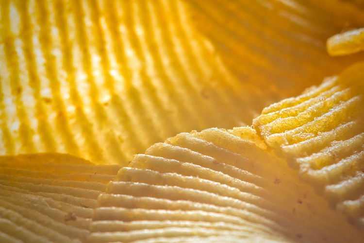 Full frame shot of potato chip