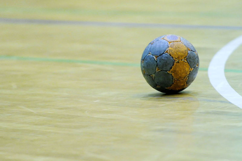 Soccer ball in court
