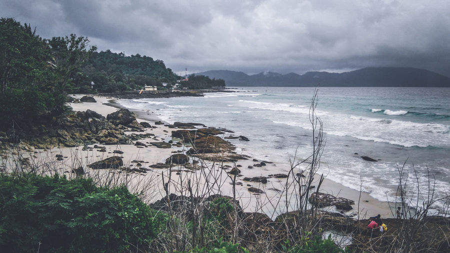 Scenic view of sea against sky