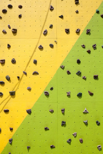 Full frame shot of climbing wall