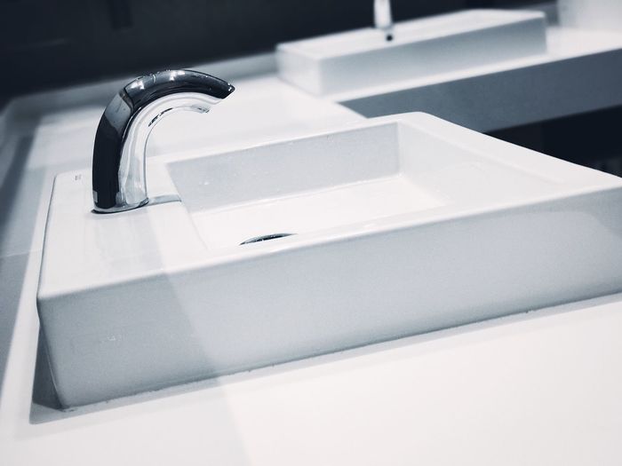 Close-up of faucet