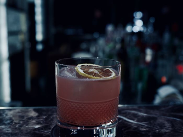 Close-up of drink on table
