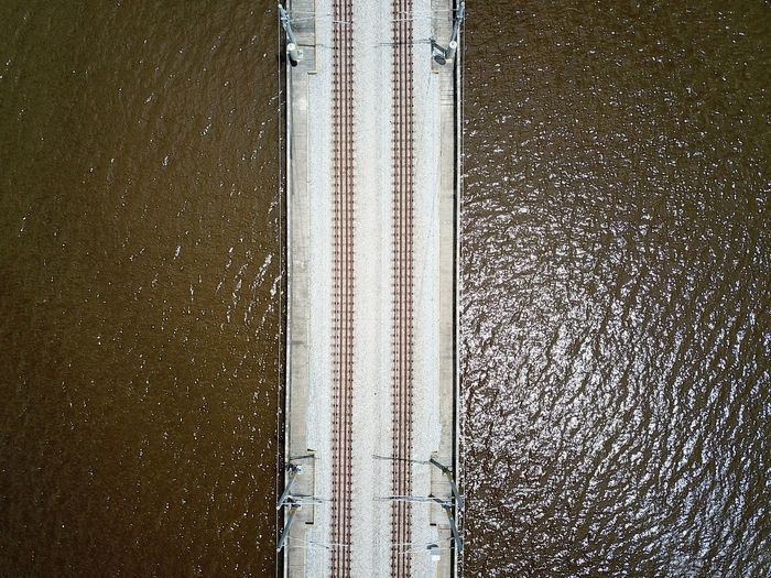 A unique railway line on a lake which is located in perak, malaysia.