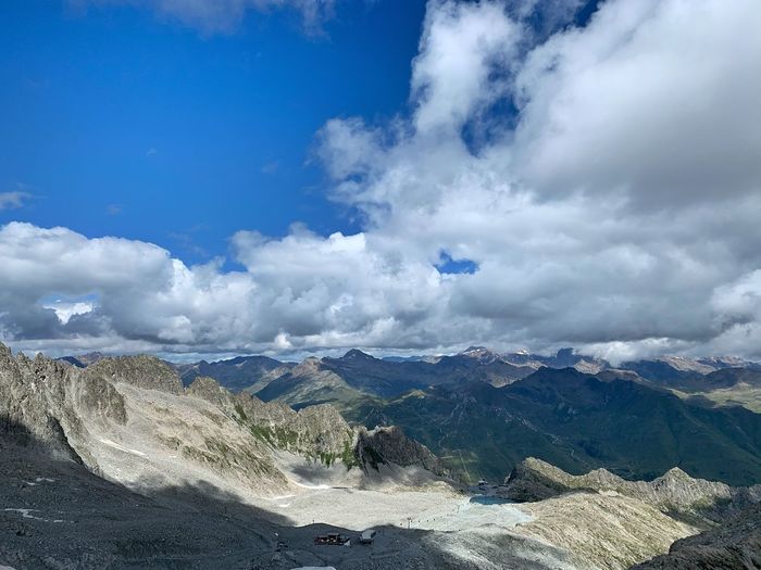 Mountain peak view