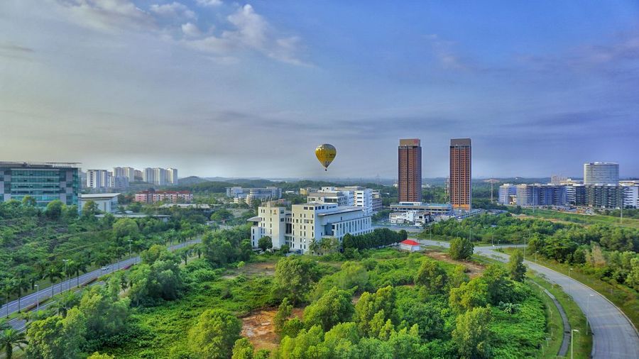 View of cityscape against sky