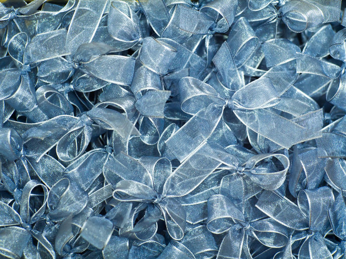 Full frame image of tied bows
