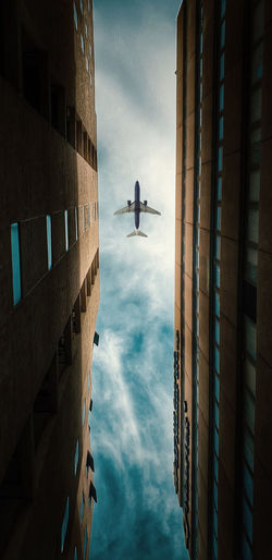 Low angle view of buildings against sky