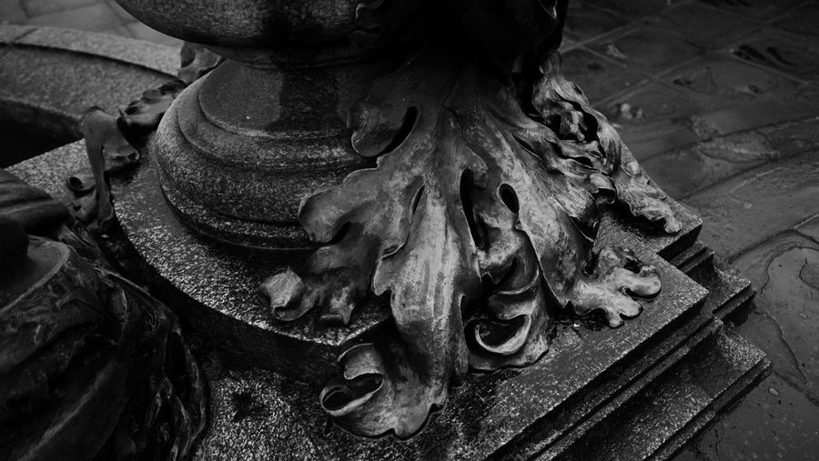 Close-up of old statue