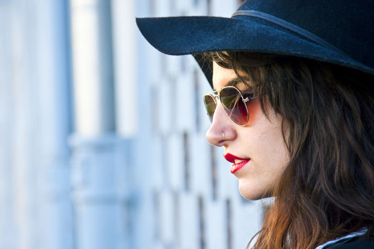 Portrait of young urban fashion girl