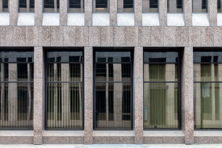 Full frame shot of building with windows