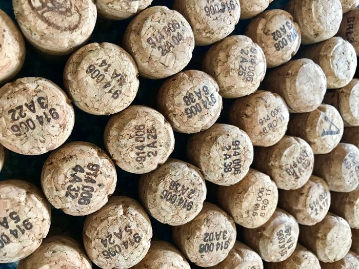 Full frame shot of wine corks