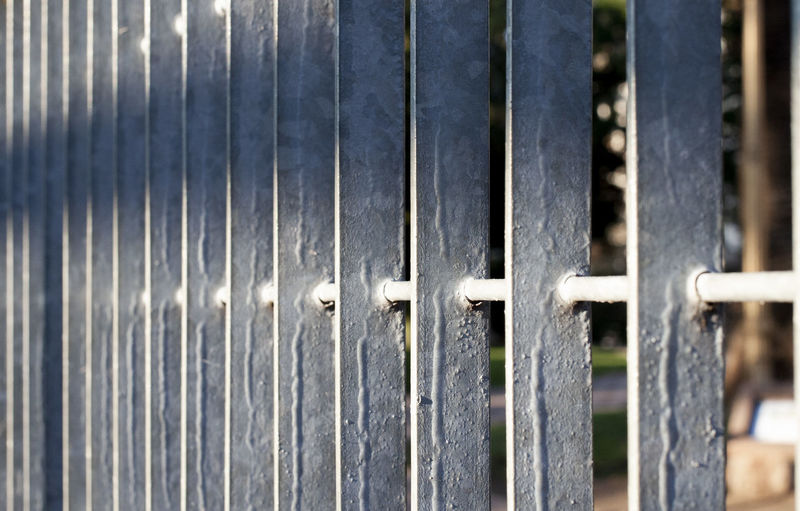 Full frame shot of metal fence