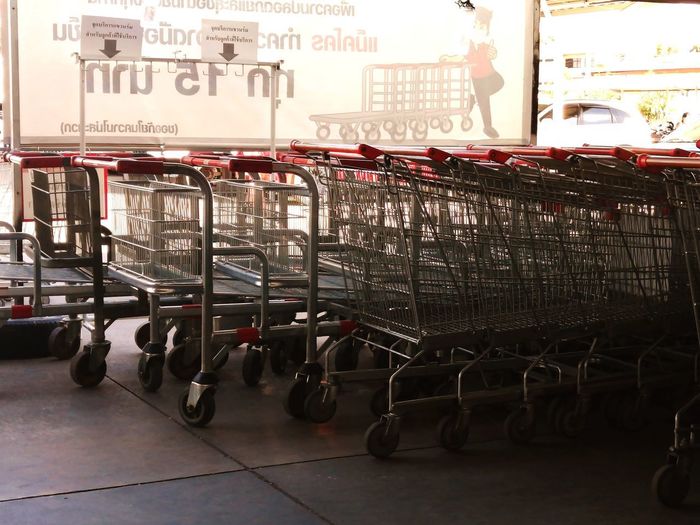 View of shopping cart