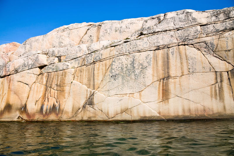 Granite rocks at the water's edge