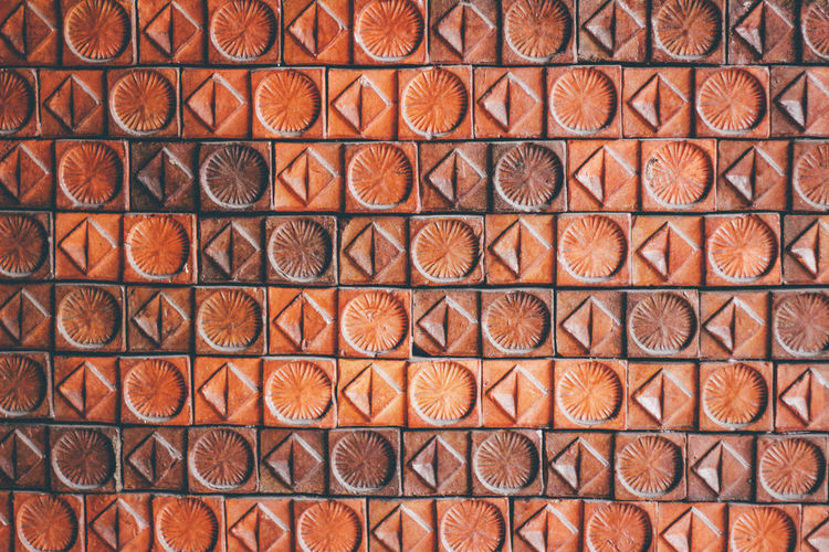 Full frame shot of patterned wall