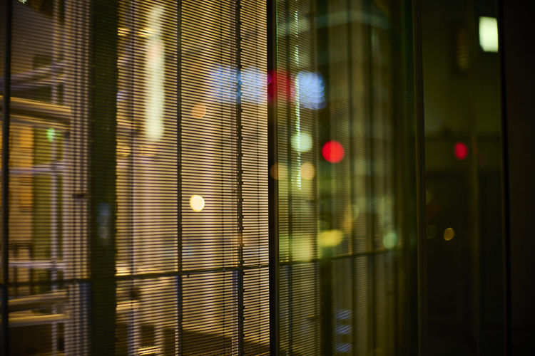 Low angle view of illuminated lights