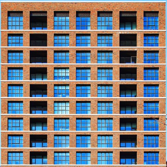 Full frame shot of modern building